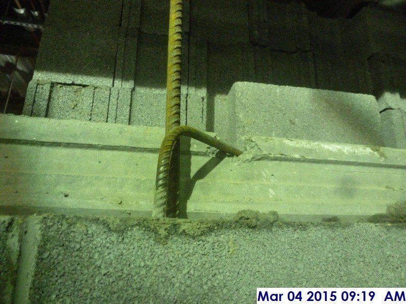 Rebar at 1st floor concrete plank (1)